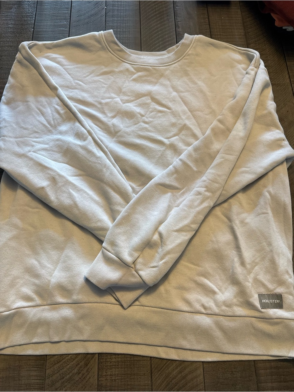 Hollister Men's Crewneck Sweatshirt - Light Cream